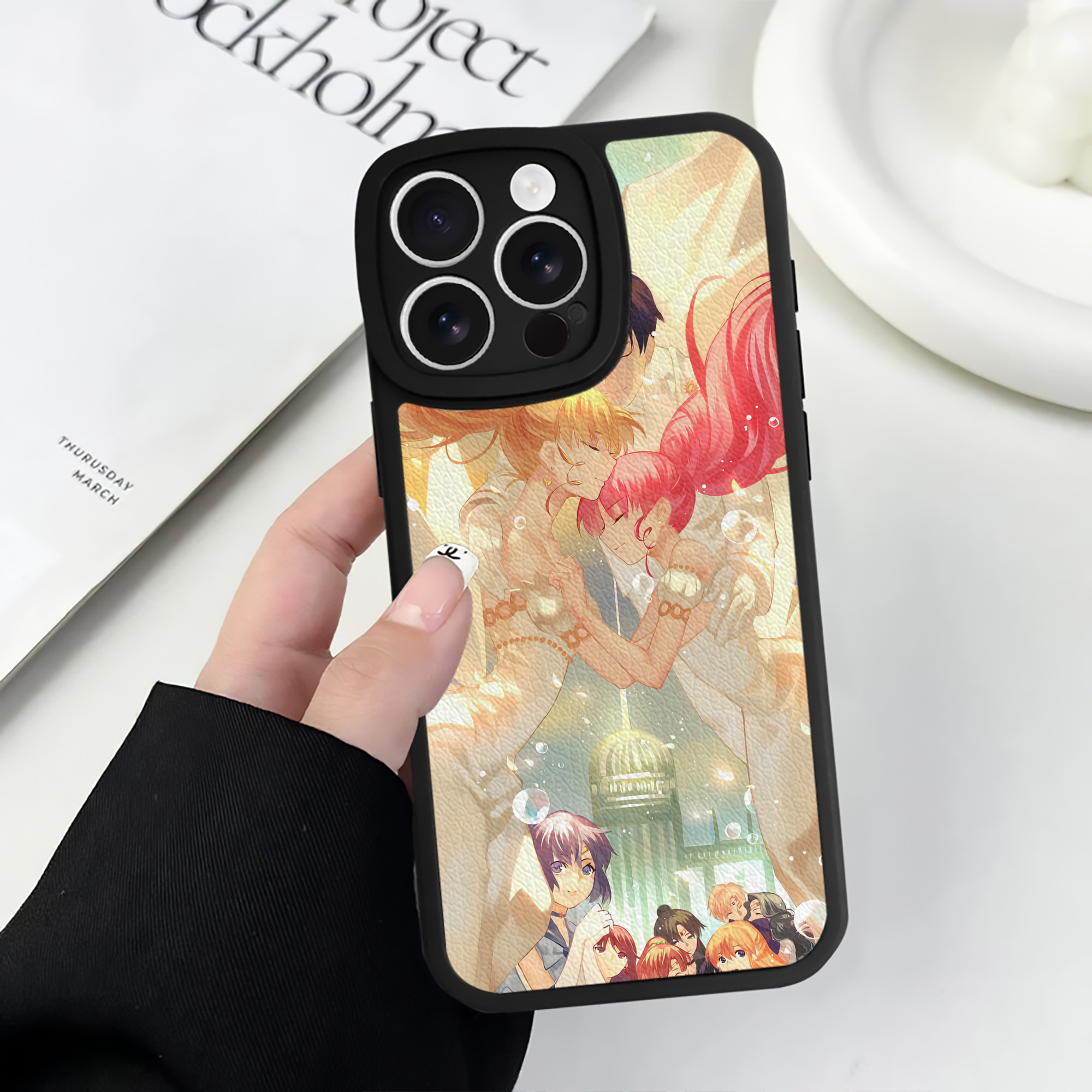 （画像用） 美少女戦士セーラームーン Sailor Moon 【iPhone 16シリーズ対応】シリコンスマホケース（レザー調） 材質：シリコン